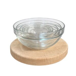 Vintage Arcoroc France Verre Trempé Nesting Mixing Bowls Set of 6